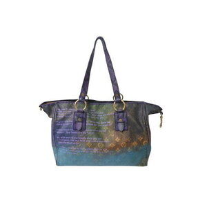 Louis Vuitton Richard Prince Jokes Heartbreak Tote Bag Violet Purple
